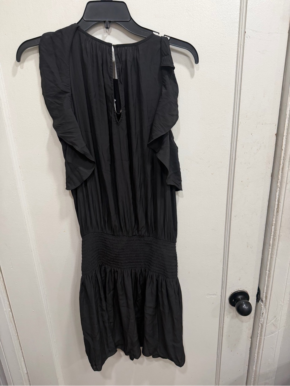 Designer Ramy Brook Black Ruffle Midi Dress 🤎 - Picture 3 of 7